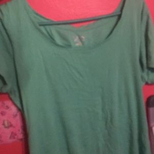 Target Green scoop neck tee